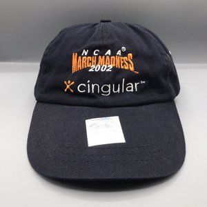 Cingular Wireless 2002 March Madness Hat Strapback Black Cap Logo Adjustable VTG